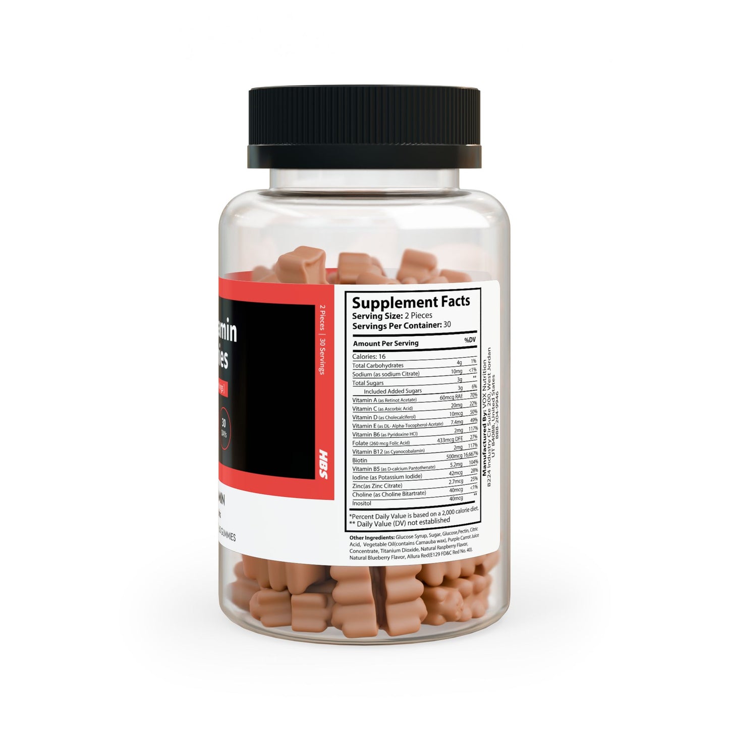 HBS, Hair Vitamin Gummies (60 Gummies)