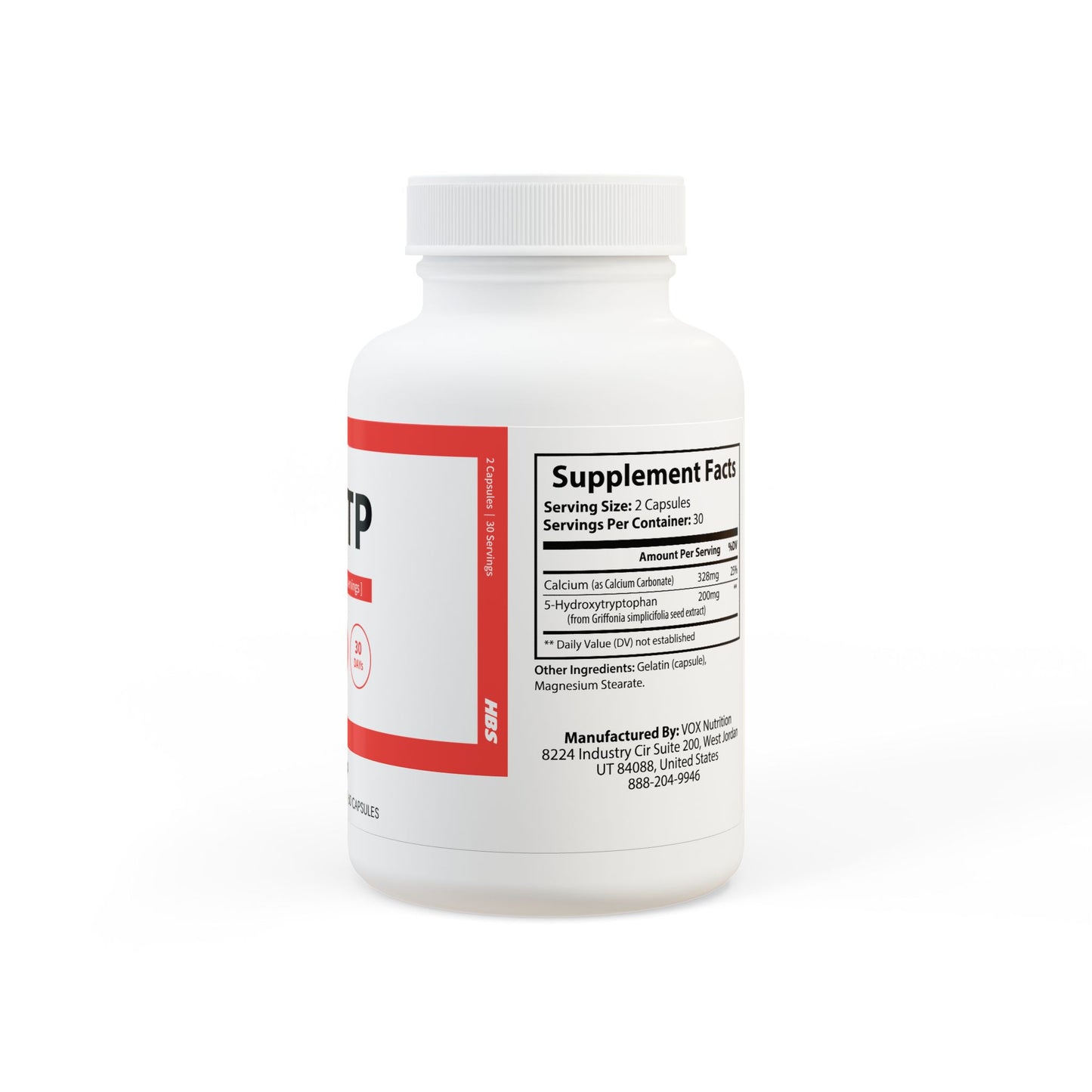 HBS, 5-HTP Supplement (60 Capsules)