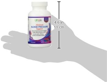 Blood Pressure Supplements - Advanced Blood Pressure Supplement Complex - Hawthorn Berry, Hibiscus, Garlic, Forskolin - 14 Vitamins & Herbs, 30 Day Supply in Veggie Capsules