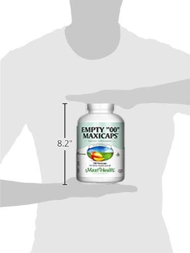 Maxi Health Empty “00” Capsules, 500 Count, Vegetarian - Kosher