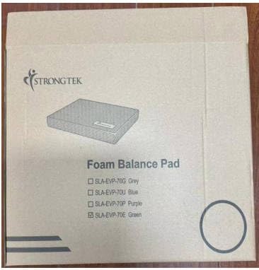StrongTek Professional Foam Exercise Balance Pad - 15.8" 13" x 2", High-Density