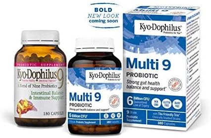 Kyo-Dophilus Multi-9 Probiotic, for Strong Gut Health Balance and Support, 180 Count