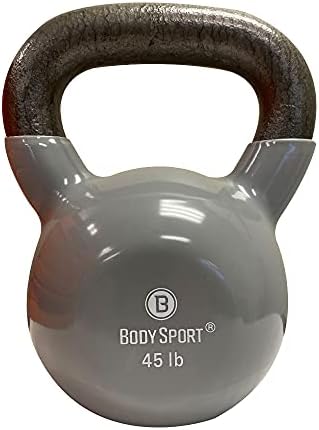 Body Sport Cast Iron Vinyl Coated Kettlebells –