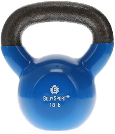 Body Sport Cast Iron Vinyl Coated Kettlebells –