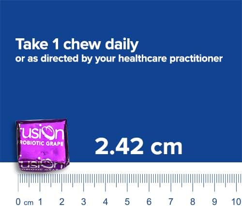 Bariatric Fusion Probiotic Soft Chews | Grape Flavor Chewy Bariatric Vitamin | 10 Billion CFU | Bacillus Coagulans | Support Digestive & Immune Health | 60 Count