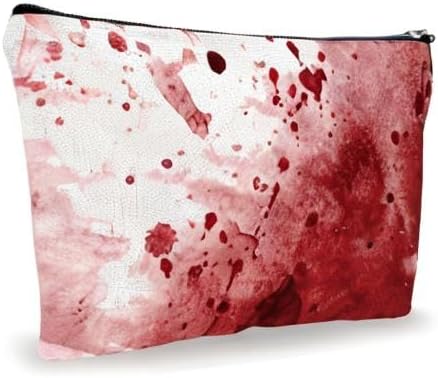 Funny Scary Makeup Bag - Simulated Blood Stains - Horror Printing Cosmetic Bag, Toiletry Bag Gift For Girls, Teen, Candy Bag For Halloween, Personal Care & Accessories - A13