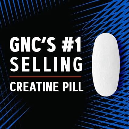 GNC AMP Creatine HCl Pills | Muscle Builder, Energy Production, Performance Recovery Supplement | Fast Absorbing, Gluten Free Formula| 120 Count