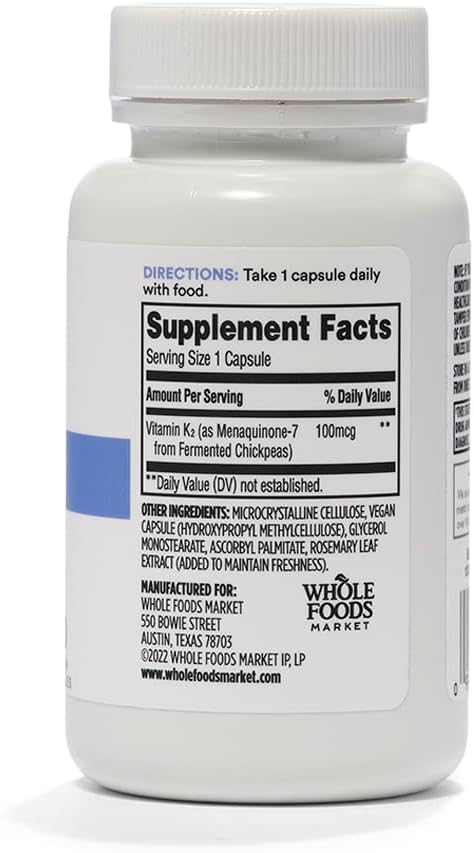 Whole Foods Market, Vitamin K2, 30 ct