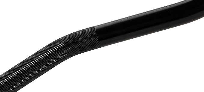 Signature Fitness Standard Threaded Curl Barbell Curl Bar 48 inch