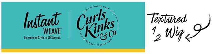 Sensationnel Curls Kinksandco Half Wig - Rain Maker Instant Weave Drawstring Cap for Natural 3C to 4C Hair Textures (2 DARKBROWN)