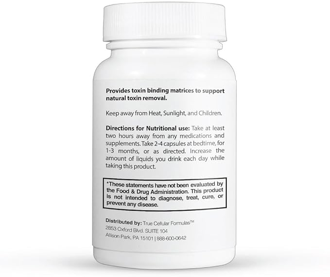 TrueCarbonCleanse™ - Perfect Gut Detoxifier & Binder - Advanced Formula with Organic Bamboo Activated Charcoal Capsules - 60 Capsules - Vegan, Non GMO, Gluten Free, Soy Free, Non-Toxic Certified