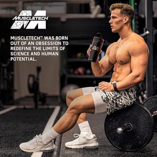 Muscletech Whey Protein Powder (Milk Chocolate, 2.2 Pound) - Nitro-Tech Muscle Building Formula with Whey Protein Isolate & Peptides - 30g of Protein, 3g of Creatine & 6.6g of BCAA