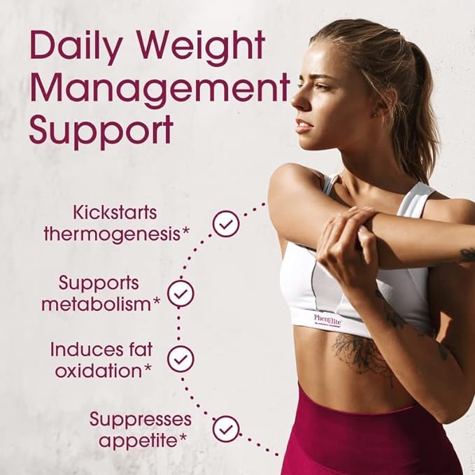 Phenelite Fat Burner for Women - Weight Loss Support and Diet Pills for Helping Reduce Belly Fat - Supplement Made of Raspberry Ketones and Premier Plant Extracts - Appetite Suppressant, Vegan