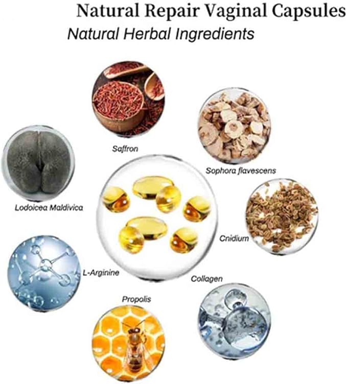 Instant Anti-Itch Detox Products, Capsulas, Firming Repair & Pink and Tender Natural Capsules, Capsulas (8Bag)