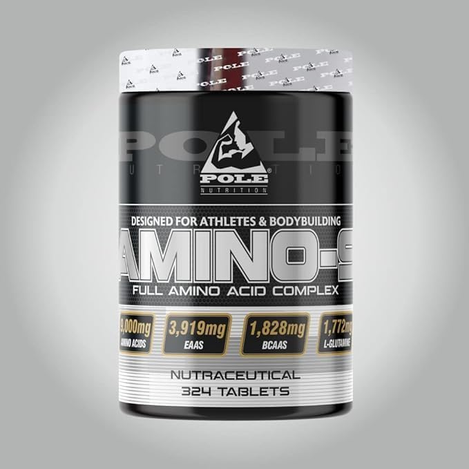 Amino 9 | Full Amino Acid Complex for Athletes & Bodybuilders | Nutraceutical Supplement for Enhanced Performance | 324 Tablets, 54 Servings
