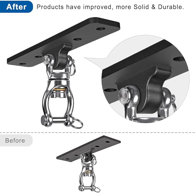 Kipika Heavy Bag Hanger - Heavy Duty Punching Bag Mount Steel Hanger Bracket, Ceiling Wall Mount Wood Beam Hook Holder for Boxing, Kickboxing, and Home Gym Fitness Equipment