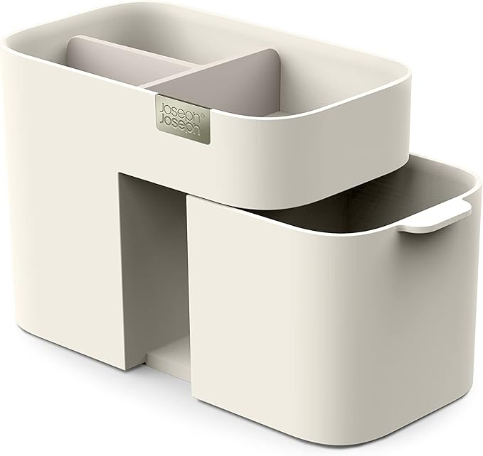 Joseph Joseph 75003 Viva Makeup Cosmetic Storage Organizer with Drawer, Small, Shell