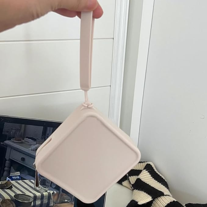 Silicone Mini Makeup Bag Pouch for Purse, Small Cosmetic Travel Bag Zipper Pouch Waterproof Cute Coin Purse Portable Makeup Storage Bag Travel Toiletry Organizers Bag for Women Girls
