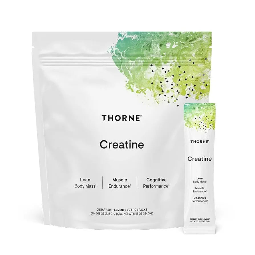 THORNE Creatine - Micronized Creatine Monohydrate Powder, Amino Acid Support for Muscles, Cellular Energy & Cognitive Function* - Unflavored - NSF Certified for Sport - 5 g per Serving - 30 Servings
