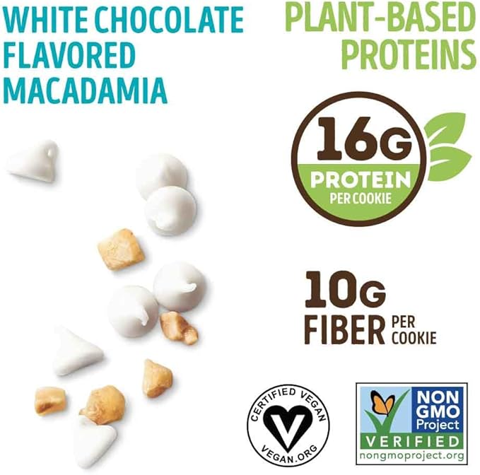 Lenny and Larry's The Complete Cookie, White Chocolate Macadamia, 4 Ounce (Pack of 12)