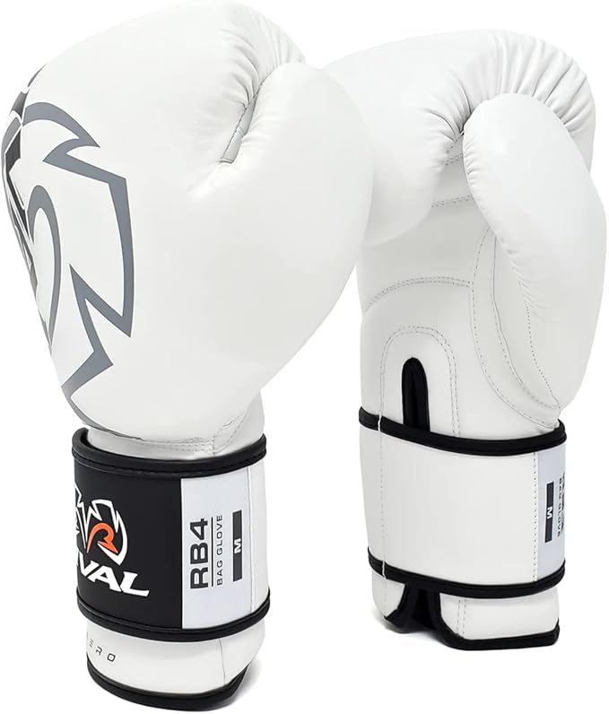 RIVAL Boxing RB4 Econo Bag Gloves, Hook and Loop Closure - Synthetic PU Outer Shell for Extra Durability and Performance