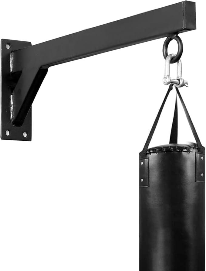 Punch Bag Wall Bracket by JP Sports - 18inch Heavy Duty with D-Shackle Swivel, Chain & Fixings Materials