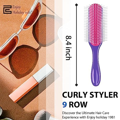 Curly Hair Brush for Women Men Curl Defining Hairbrush Unbrush Small Mini Detangler Wavy Edge Combs Barber Styling Tools Travel Accessories Cruise Ship Essential 2027 Beach Vacation Must Have Gift