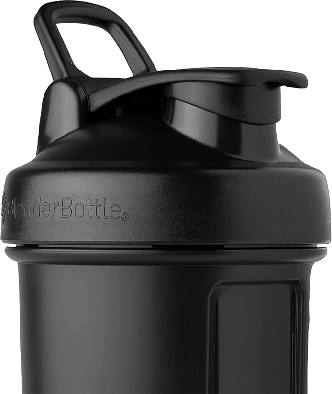 BlenderBottle Classic V2 Shaker Bottle Perfect for Protein Shakes and Pre Workout, 32-Ounce, Black