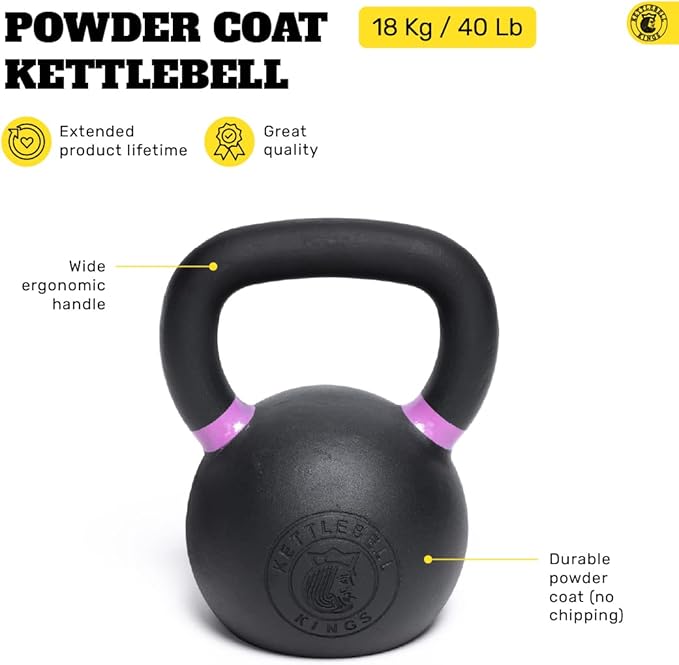 Kettlebell Kings Powder Coated Kettlebell Weights - 9-97
