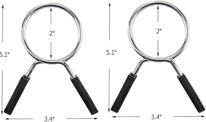 Barbell Clips Olympic Barbell Clamps Collars 2 Inches