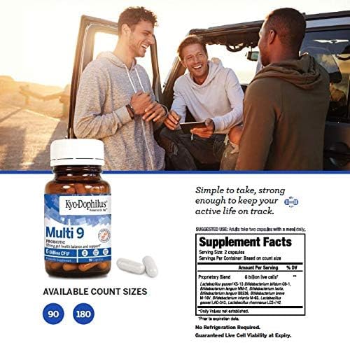 Kyo-Dophilus Multi-9 Probiotic, for Strong Gut Health Balance and Support, 180 Count
