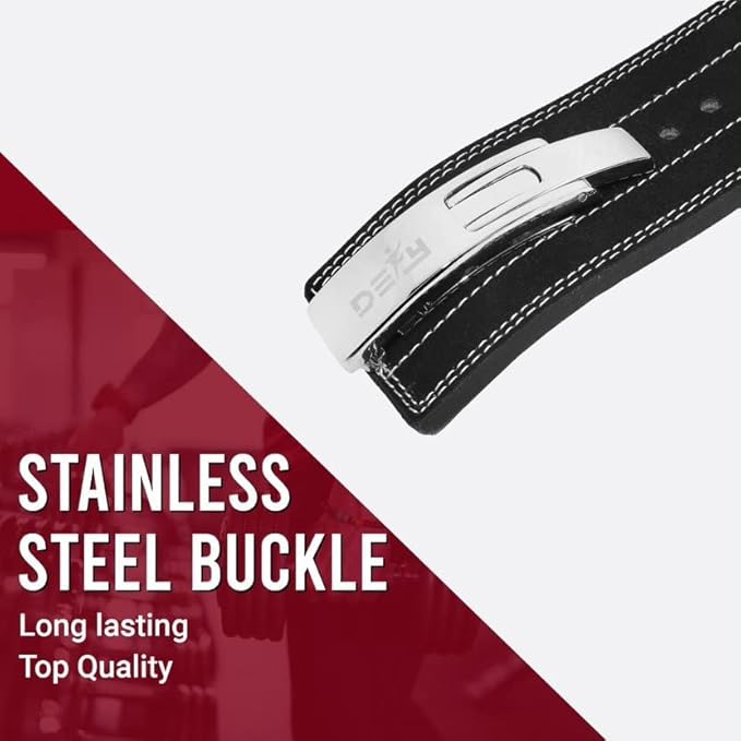 DEFY Weightlifting Lever Belt – 4” Wide Powerlifting 10MM Lever