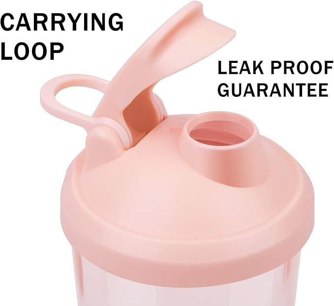 VOLTRX Premium Electric Protein Shaker Bottle, Made with Tritan - BPA Free - 24 oz Vortex Portable Mixer Cup/USB Rechargeable Shaker Cups for Protein Shakes