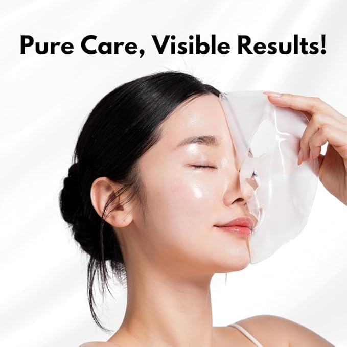 OHMYPURE Hydrogel Collagen Korean Face Mask Luxury Skin Care 2 EA (VeganMucin)