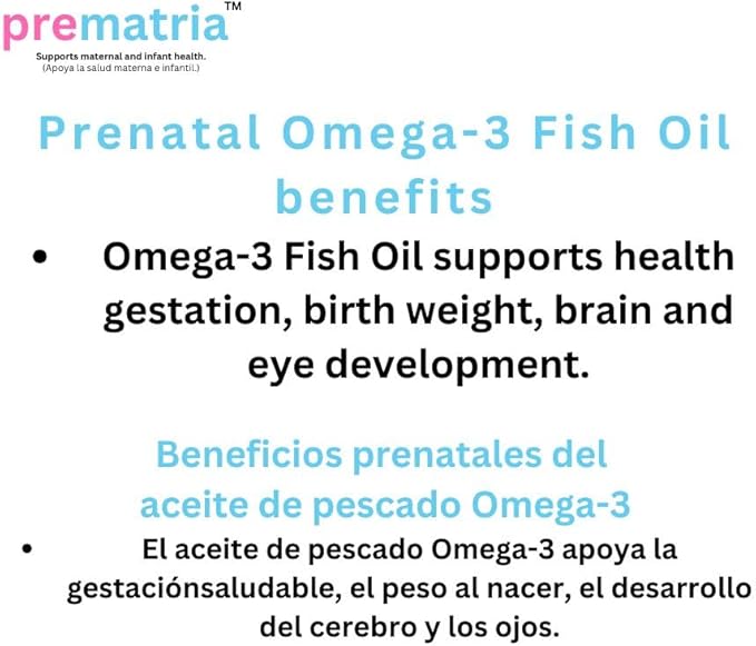 Prematria Prenatal Multivitamin Folic Acid Omega-3 Fish Oil Softgel
