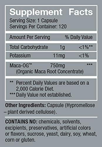 Revolution Macalibrium - Natural Concentrated Gelatinized Maca Supplement to Support Men's Hormone Health, Energy, Strength, Power, and Reproductive Health -120 Vegan Capsules (60 Day Supply)