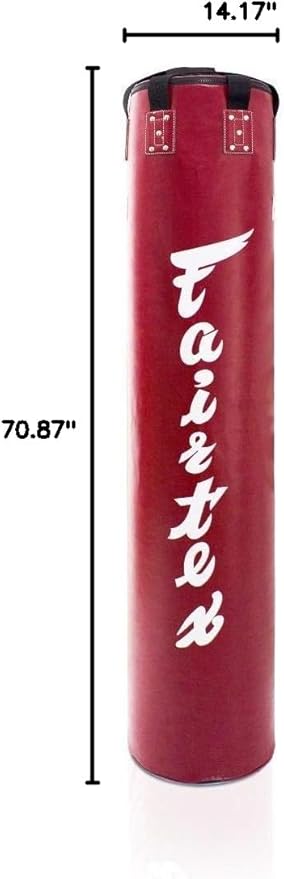Fairtex HB6 6 Ft. Banana Bag Punching Bag for Muay Thai, Boxing, Kickboxing, MMA - 14.17" W x 70.87" H