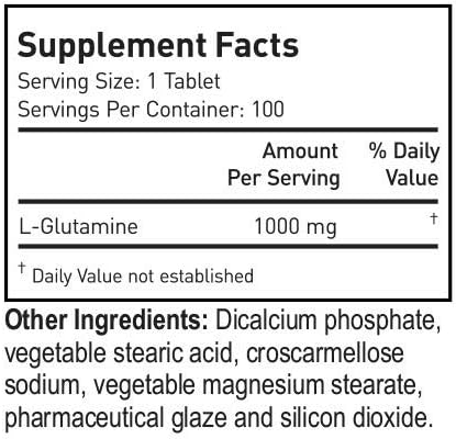Crazy Muscle Keto Friendly L Glutamine Capsules 1000mg, Post Workout Supplement to Increase Recovery, Decrease Delayed Onset Muscle Soreness, Reinforce Strength Gains & Heal Leaky Gut (100 Pills)