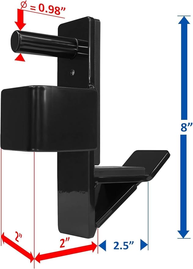 Yes4All Alloy Steel 2x2 J-Hooks Power Rack Attachments 1,000 lbs