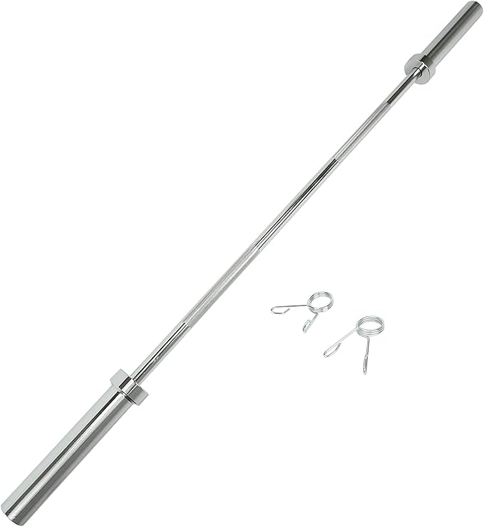 Threaded Chrome Barbell Bar 1-2 Inch Barbell Diameter