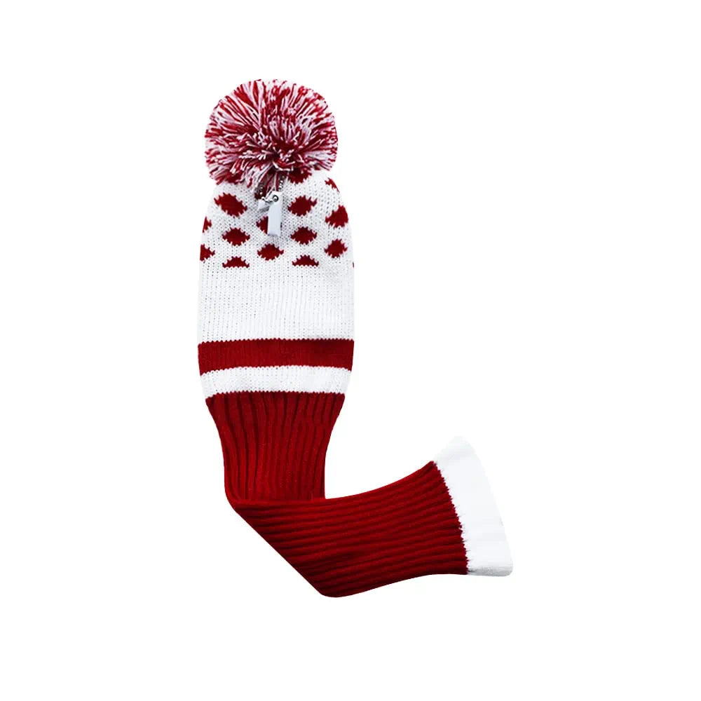 Stripes Knitted Golf Club Head Covers 3 Piece Set 1 3 5 Driver and Fairway HeadCovers Fits 460cc Drivers