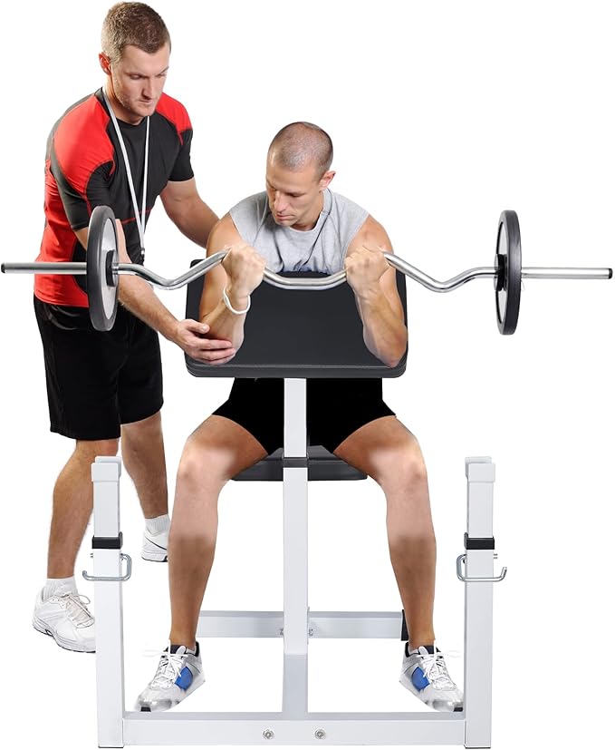ANT MARCH Preacher Curl Weight Bench Seated Arm 450lLBS