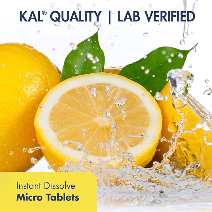 KAL K-2 Lemon Tablets, 100 Count | Pack of 2