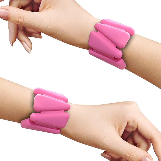 Silicone Wrist Weight Band Wristband(2-PCS Set, 1Lb/pcs S,2Lb/PCS S,2Lb/PCS L)