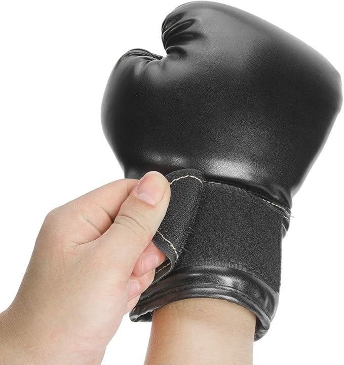 Boxing Gloves, PU Leather Taekwondo Gloves Professional Fighting Children Boxing Training Gloves Thickened Punching Sparring Training Mitts for Kids