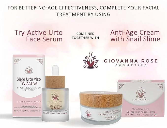 Hydrating Facial Serum with 3 Molecular Weight Hyaluronic Acid – Anti-Wrinkle, Anti-Blemish for Men and Women, with Snail Slime and Elastin - Natural Illuminator