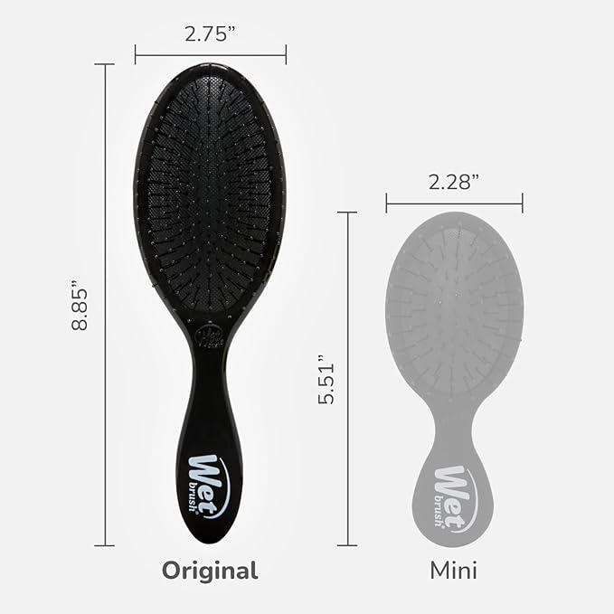 Wet Brush Original Detangler Hair Brush, Classic Black, Ultra-Soft IntelliFlex Bristles, Detangling Bristles Glide Through Tangles (Wet & Dry Hair), Women & Men