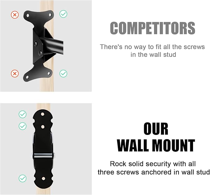 Gootus Bike Wall Mount Hanger - Horizontal Bicycle Indoor Storage Rack | Cycling Wall Mounted Holder Hook - Hang Your Road, Mountain or Hybrid Bikes in Garage or Home