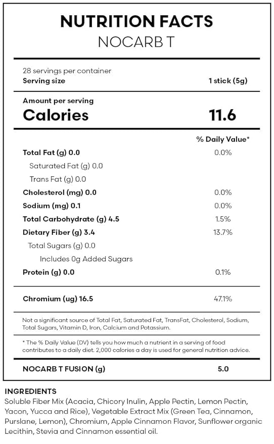 FuXion Nocarb T- Keep Cholesterol Balance, Cut Down Fat Transformation, Block Carb (Nocarb T, 28 Sticks)