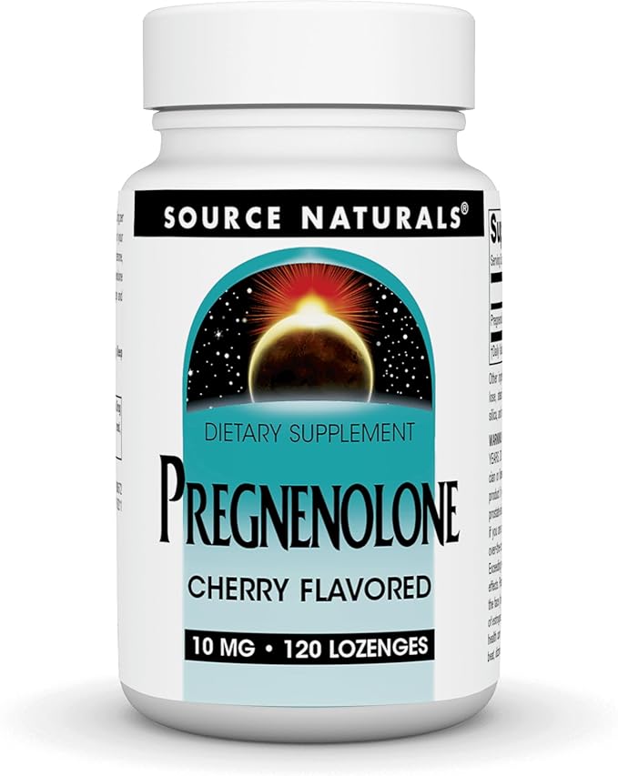 Source Naturals Pregnenolone 10 mg - 120 Cherry Flavored Lozenges